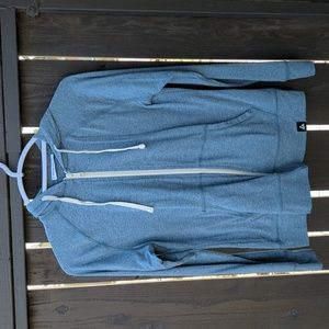 American Giant Lightweight Full-Zip Hoodie, Women's S, Blue